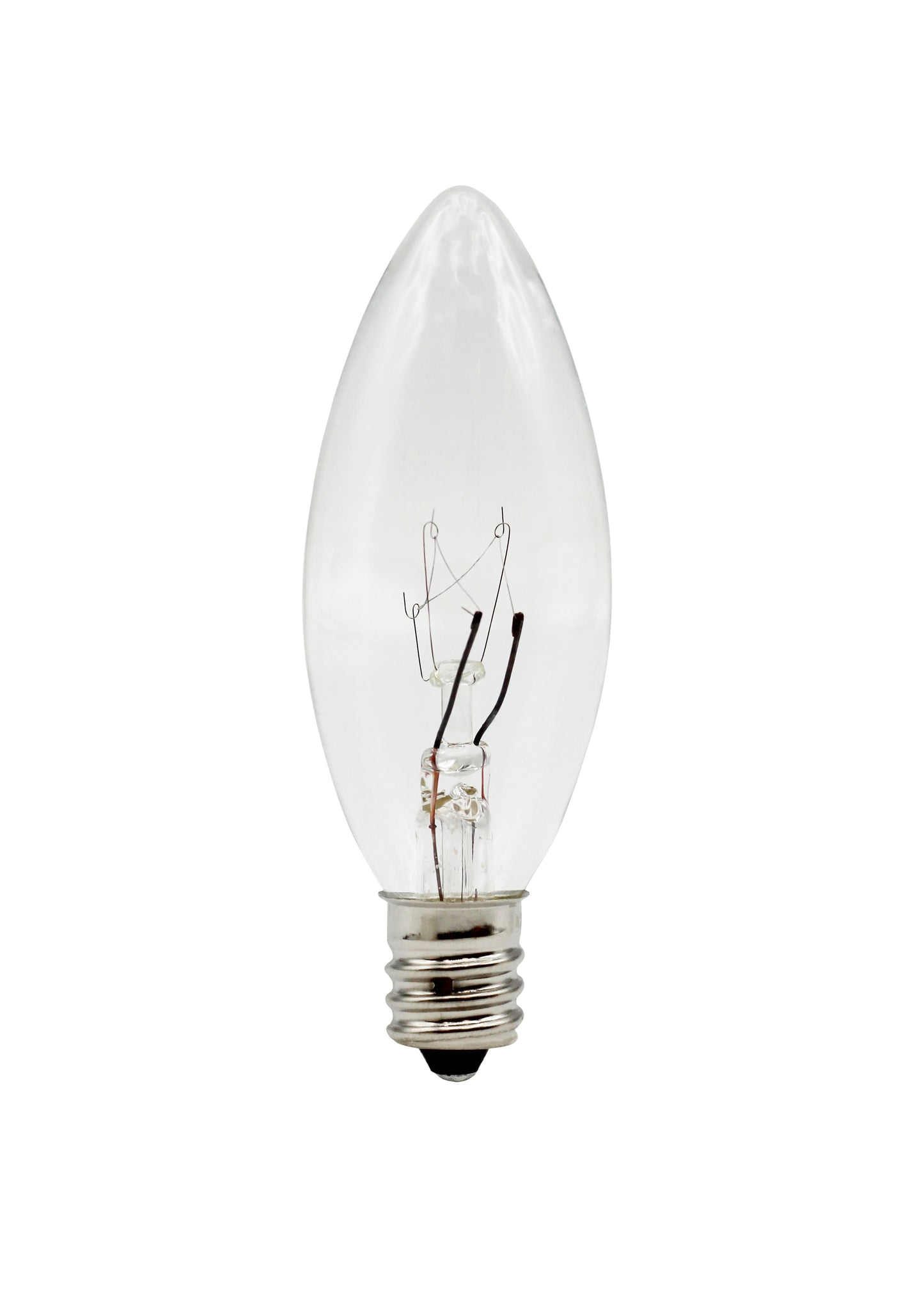 Light Bulbs for Electric Candles, Chandeliers & More ~5 Watt, 120 volt, Clear - detail