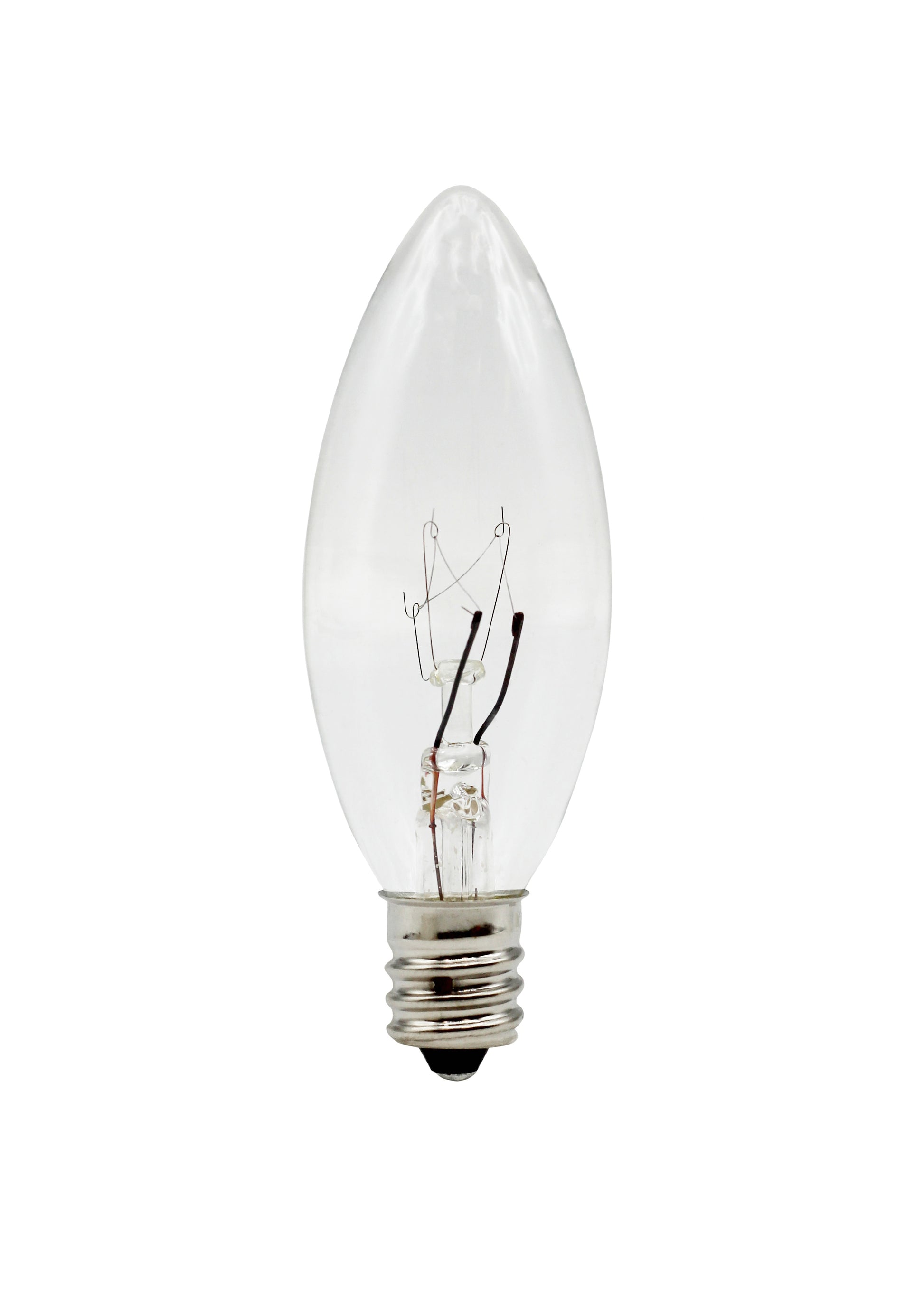 Light Bulbs for Electric Candles, Chandeliers & More ~5 Watt, 120 volt, Clear - detail