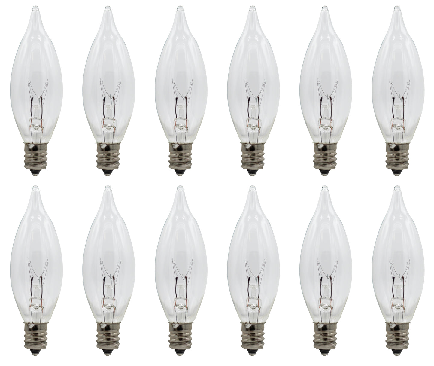 Replacement Light Bulbs for Electric Candle Lamps, Flame Tip Bulbs For Window - for night light