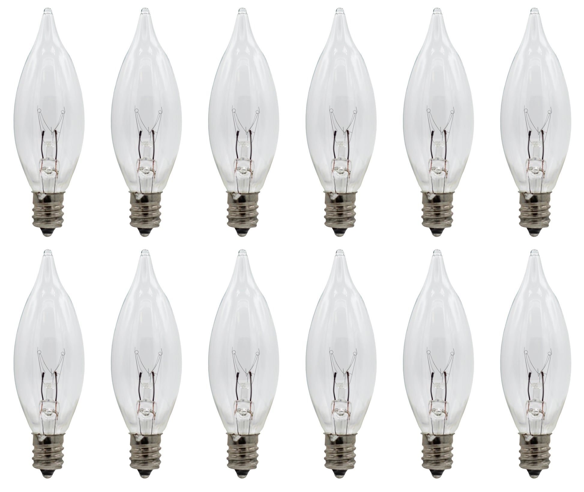 Replacement Light Bulbs for Electric Candle Lamps, Flame Tip Bulbs For Window - for night light