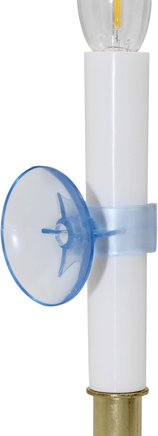Electric Sensor Window Candle w/ Brass Plated Base, Dusk to Dawn Sensor Turns Candle on in Dark and Off in Light, Ready to Use!