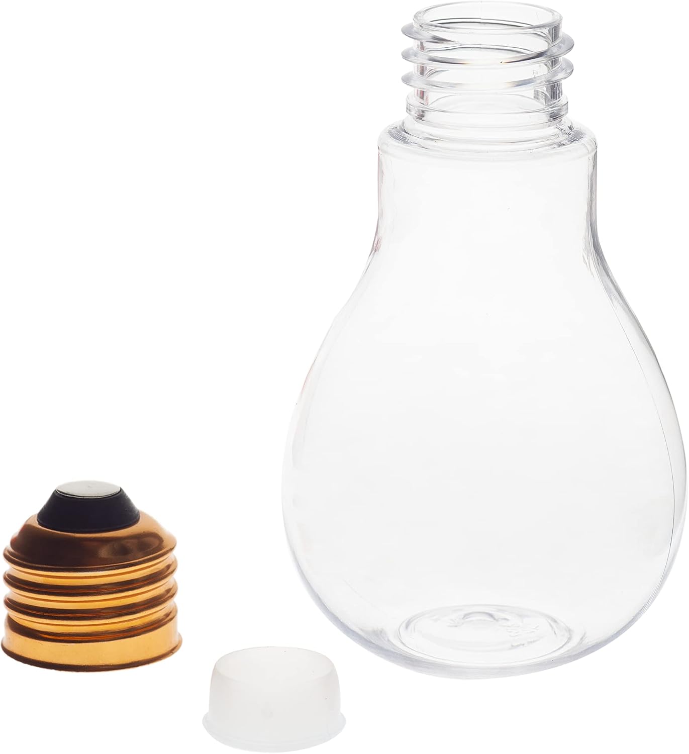 Clear Fillable Plastic Light Bulbs, 4 Inch - Pack of 24