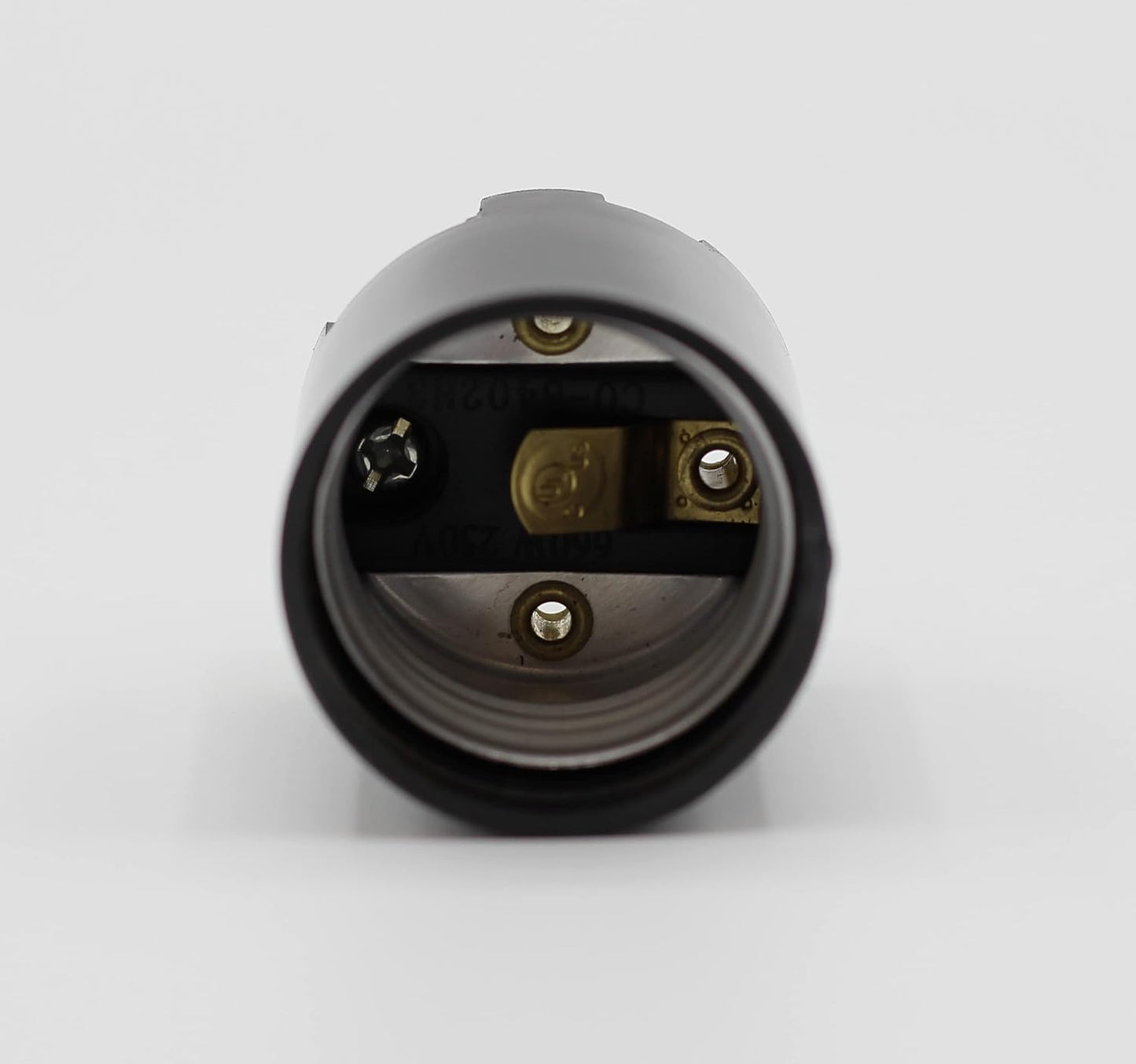 E26 Keyless Phenolic Lamp Sockets with Removable 1/8 IP Hickeys - 6 Pack