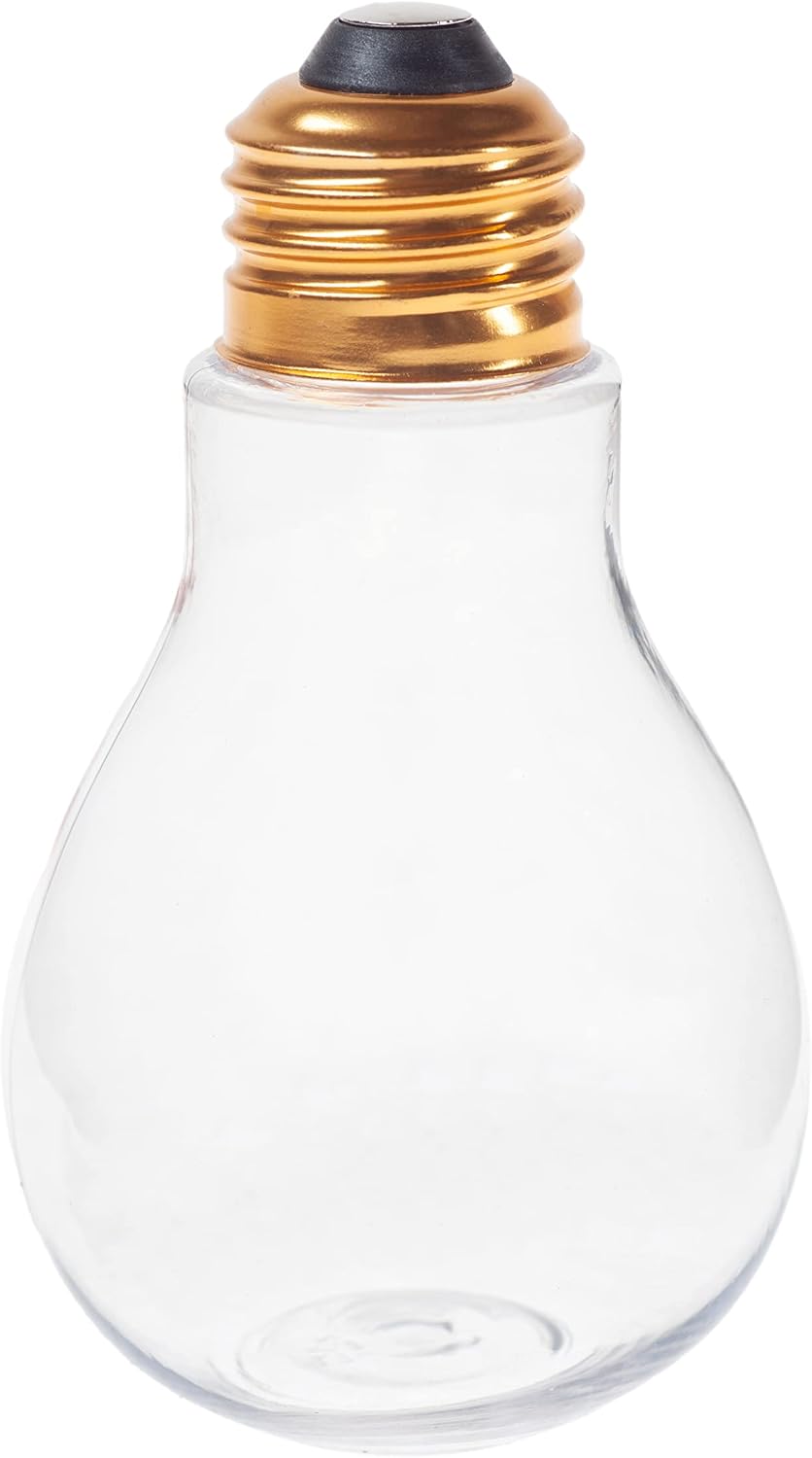 Clear Fillable Plastic Light Bulbs, 4 Inch - Pack of 24