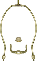 8 Inch Gold Lamp Harp Set with Base and Finial