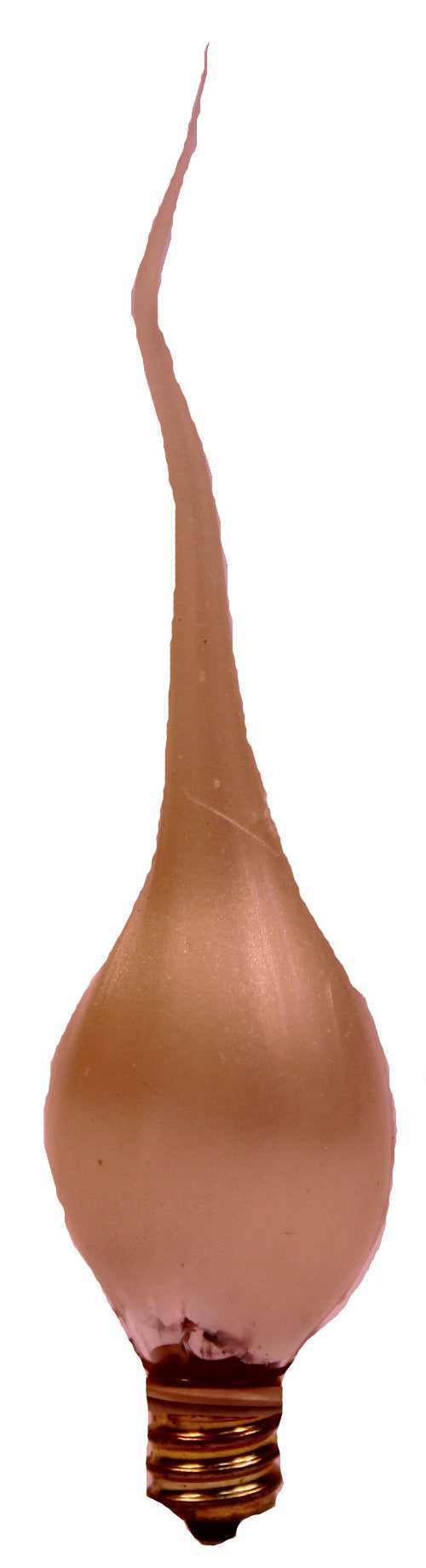 Pack of 10 Pearlized Gold Silicone Dipped Electric Candle Lamp Chandelier Light - side view