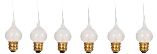 7194WSA Large Medium Base Silicone Light Bulbs, 7.5 Watt, E26 Edison Base, - for candle