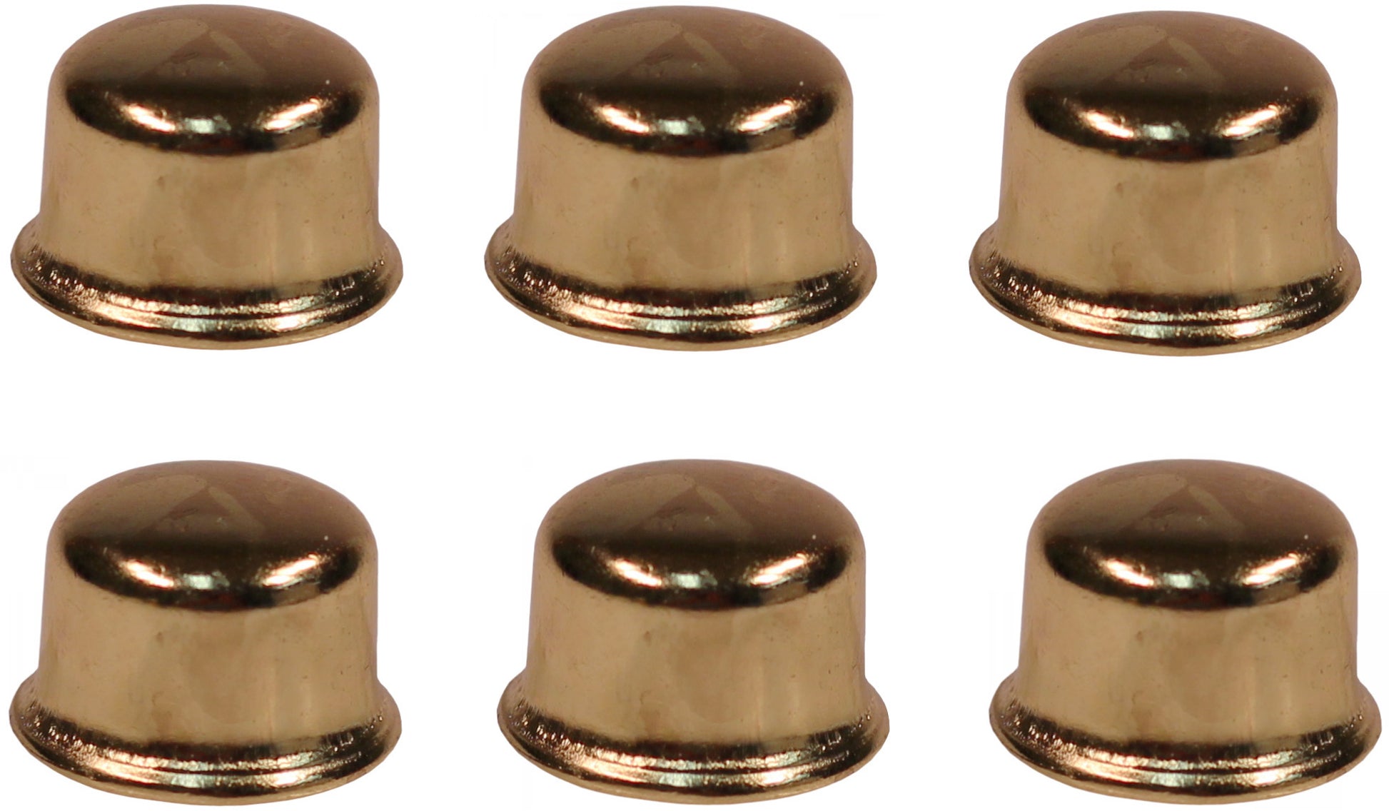 ELY6251 1/2 Inch Tall Brass Plated Steel Finials tapped 1/4-27 for Lamp Harp