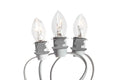 Three Light Replacement Accessory Cord – 6 Foot White Cord with 3 Lights, Perfect for Lighting Holiday Decorations and Christmas Villages