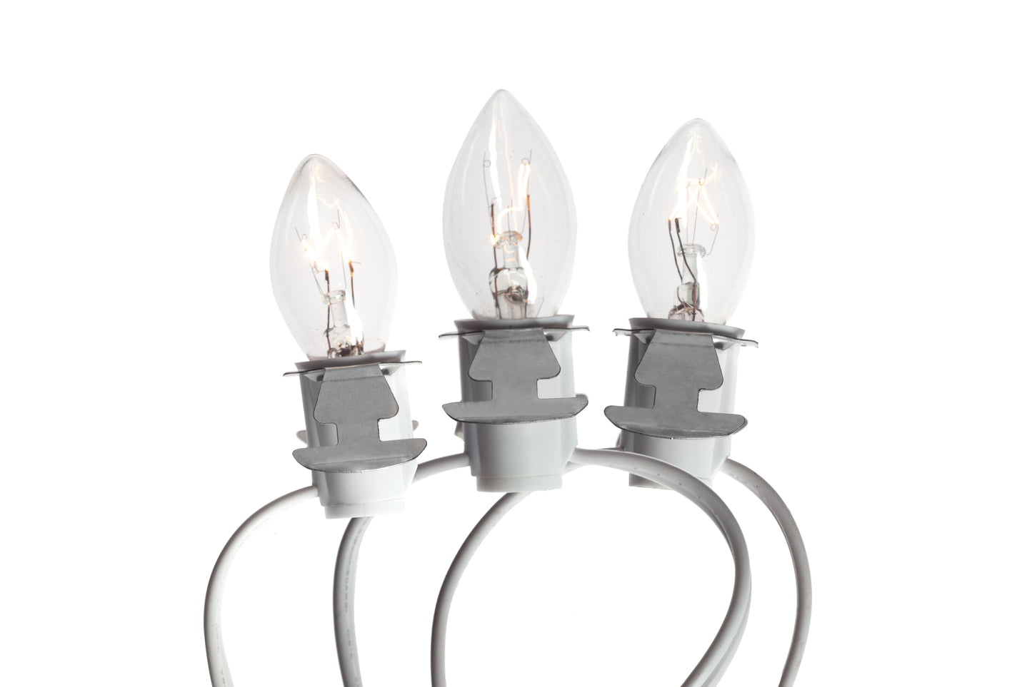 Three Light Replacement Accessory Cord – 6 Foot White Cord with 3 Lights, - ceramic, for christmas
