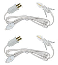 Single Light Replacement Clip in Lamp Cord for Christmas Village House Includes LED Light Bulb | 2 Pack