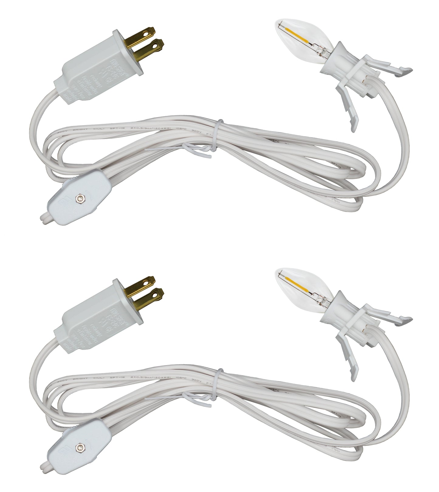 Single Light Replacement Clip in Lamp Cord for Christmas Village House Includes - ceramic, for night light