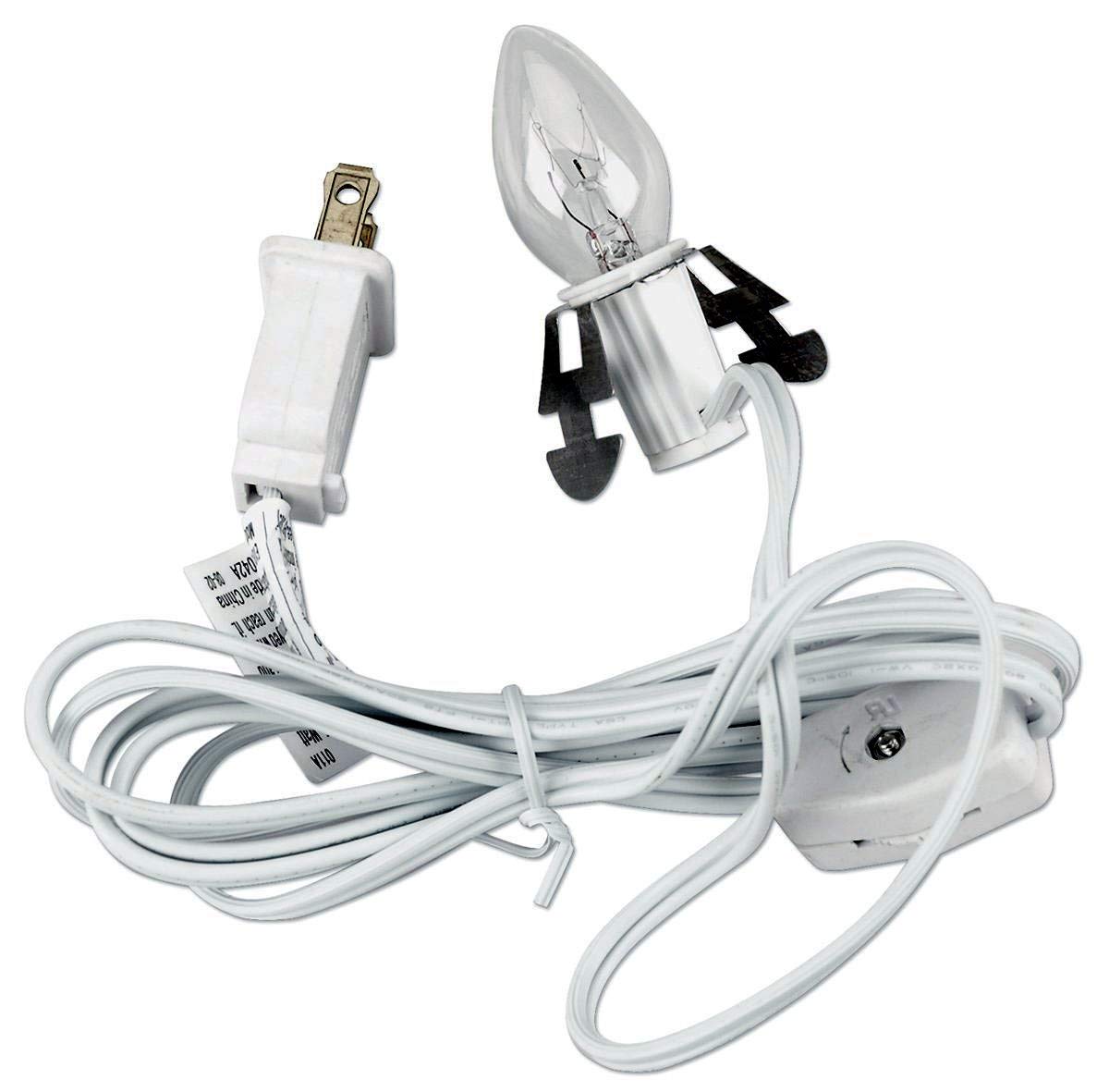 Clip-in lamp cords with light bulb - view 7