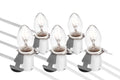 Five Light Replacement Accessory Cord - 9 Foot White Cord with 5 Lights,