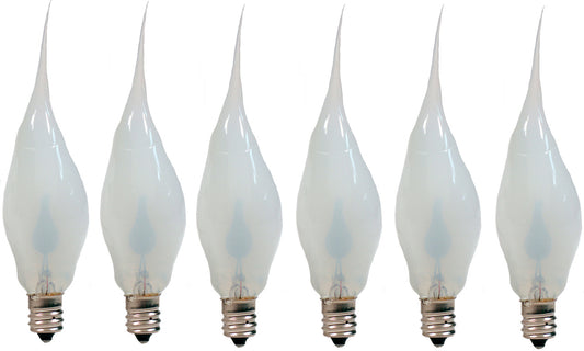 Creative Hobbies Silicone Dipped Flickering Flame Bulb, Country Style, Electric - nickel, for night light