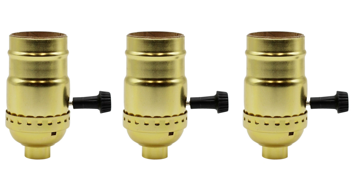 7070 Two Circuit Turn Knob Lampholder Sockets for Controling Two Lamp Sockets, - close-up