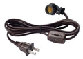 50 Pack - 708N2 Single Light Replacement Clip in Lamp Cord for Christmas Village House, Pumpkin Lights, Small Objects - 6 Foot Brown
