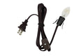 Clip-in Lamp Cord and 7w Bulb for Salt Lamps, Christmas Villages, Pumpkins & More - 6 Foot with On/Off Switch (Brown)