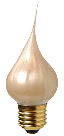 7194PSA Large Medium Base Champagne Silicone Light Bulbs, 7.5 Watt, E26 Edison - side view