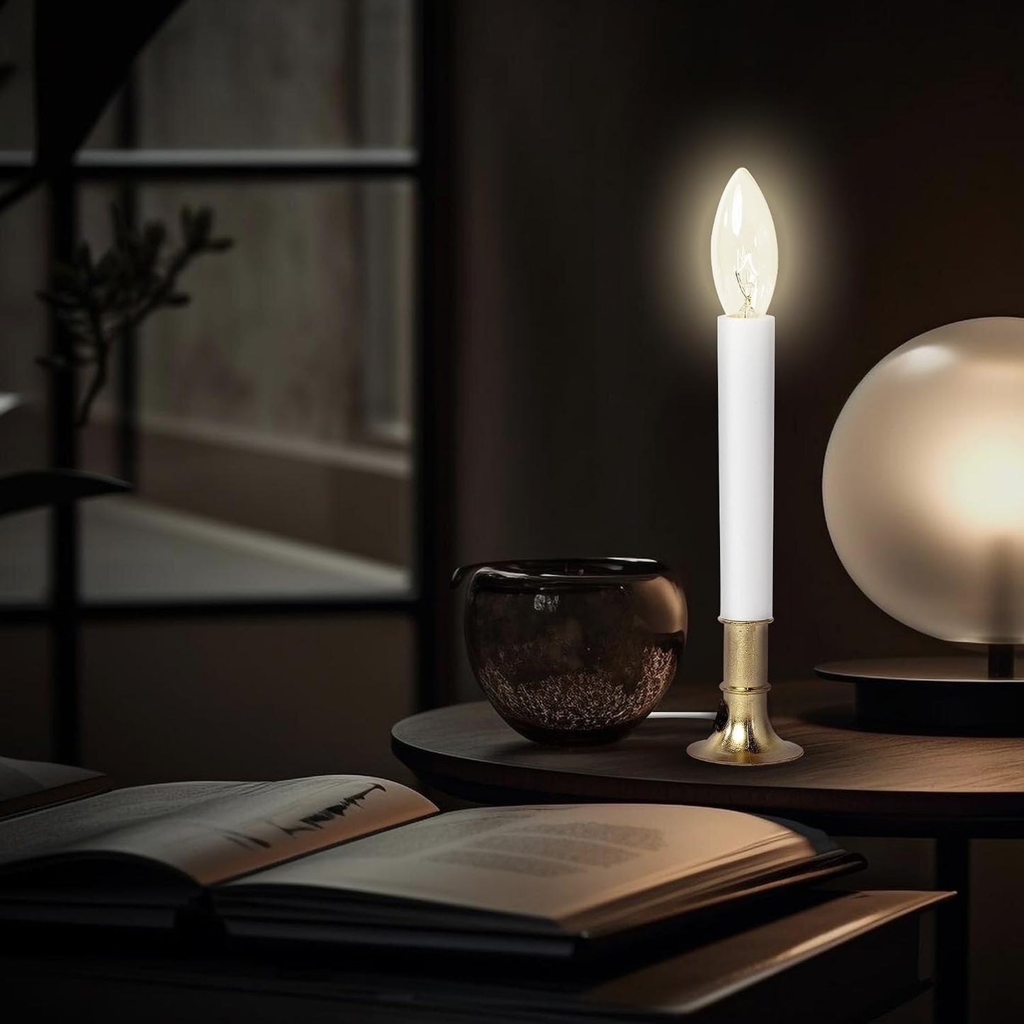 Light Bulbs for Electric Candles, Chandeliers & More ~7 Watt,  120 volt, Clear Steady Burning  ~ 12 Pieces