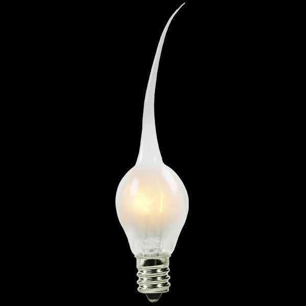 25 Silicone Dipped Country Style, 6 Watt, S6 Shape Electric Candle Lamp - close-up