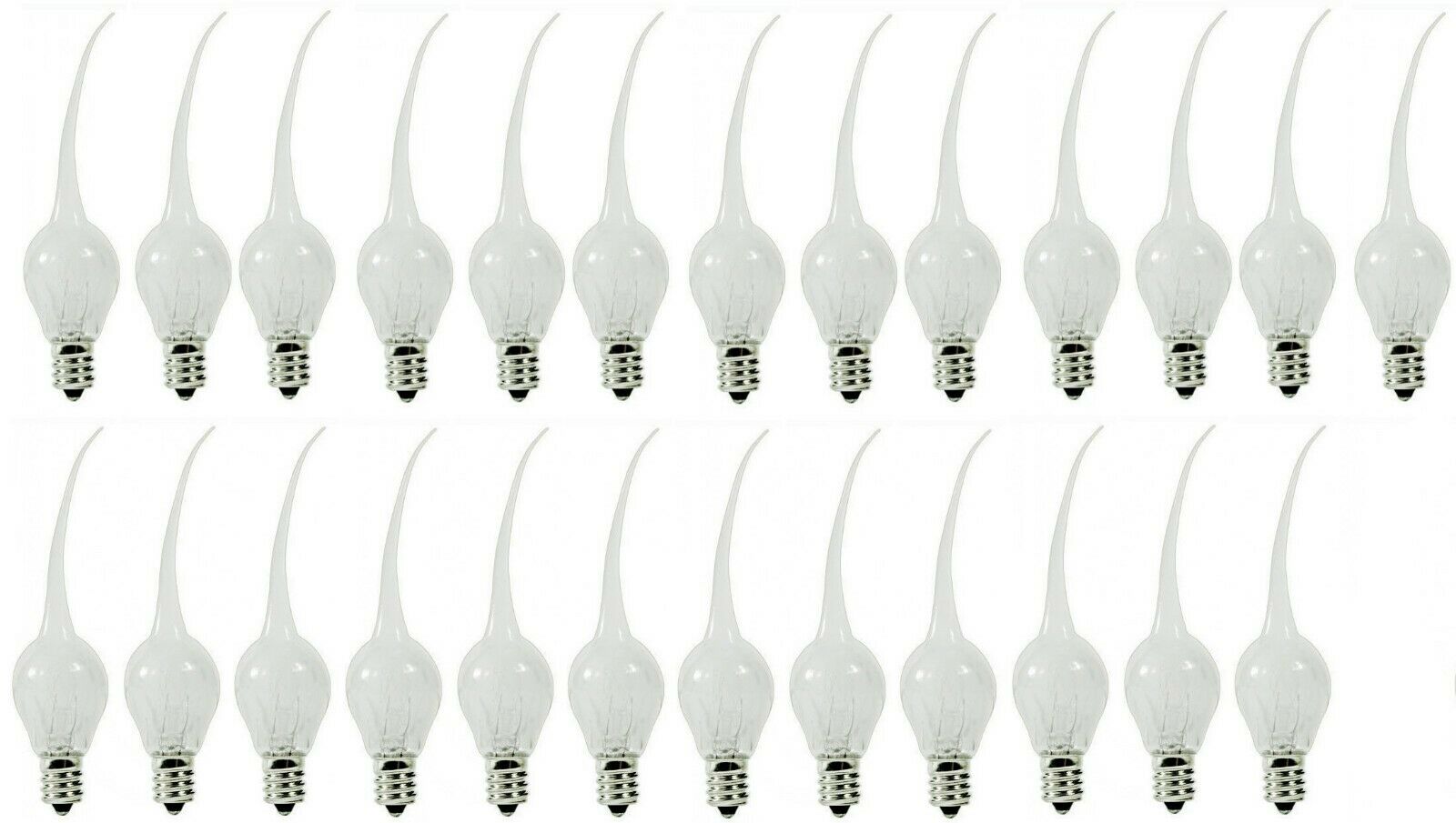 25 Silicone Dipped Country Style, 6 Watt, S6 Shape Electric Candle Lamp - nickel, for night light