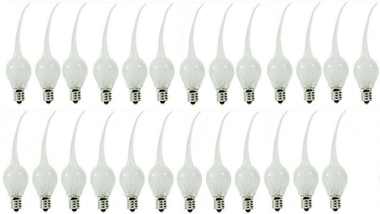25 Silicone Dipped Country Style, 6 Watt, S6 Shape Electric Candle Lamp - nickel, for night light