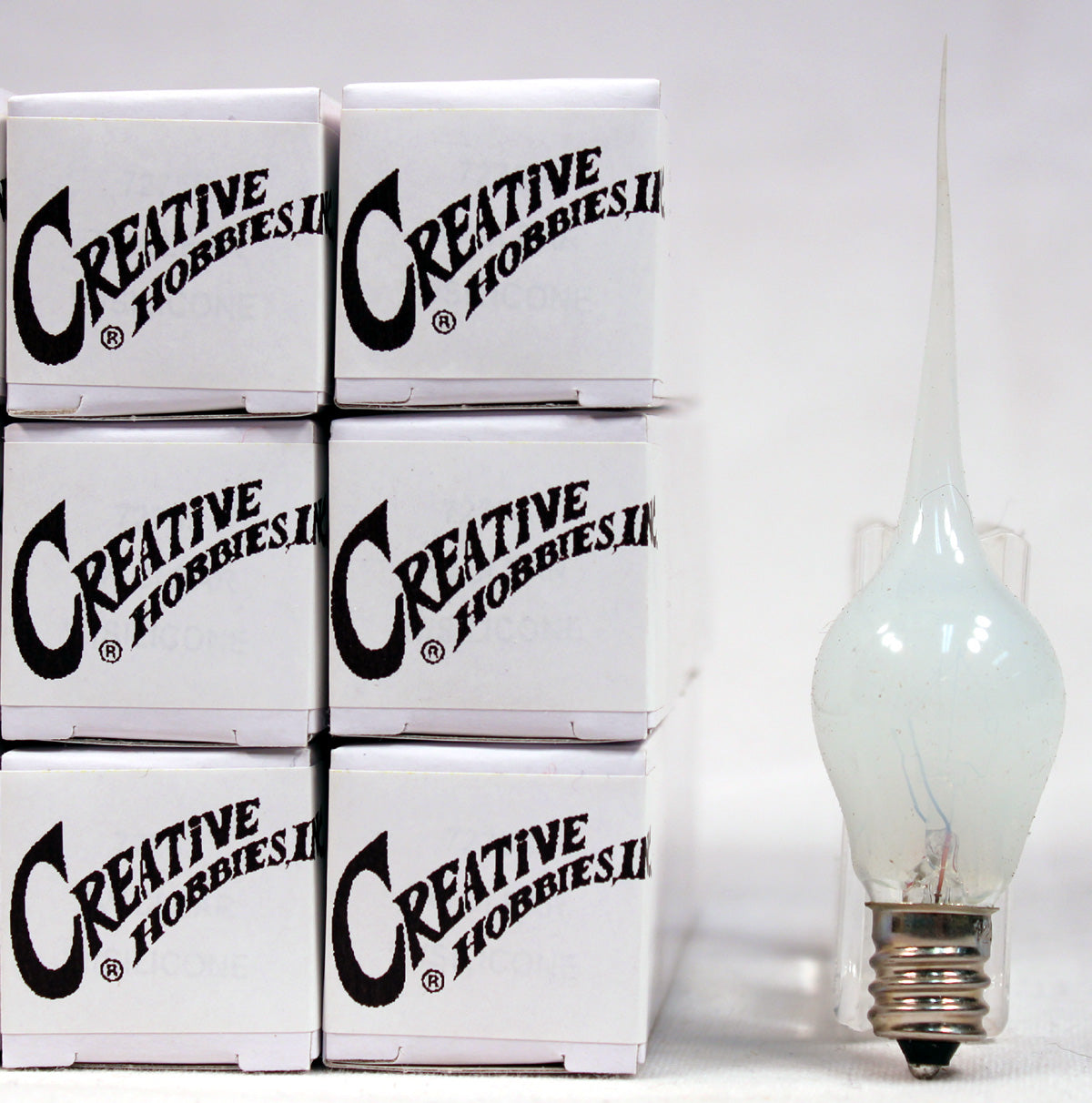 25 Silicone Dipped Country Style, 6 Watt, S6 Shape Electric Candle Lamp - side view