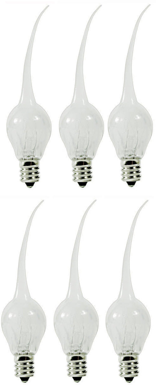 6 Watt, S6 Shape, Silicone Dipped, Country Style, Electric Candle Lamp - nickel, for night light