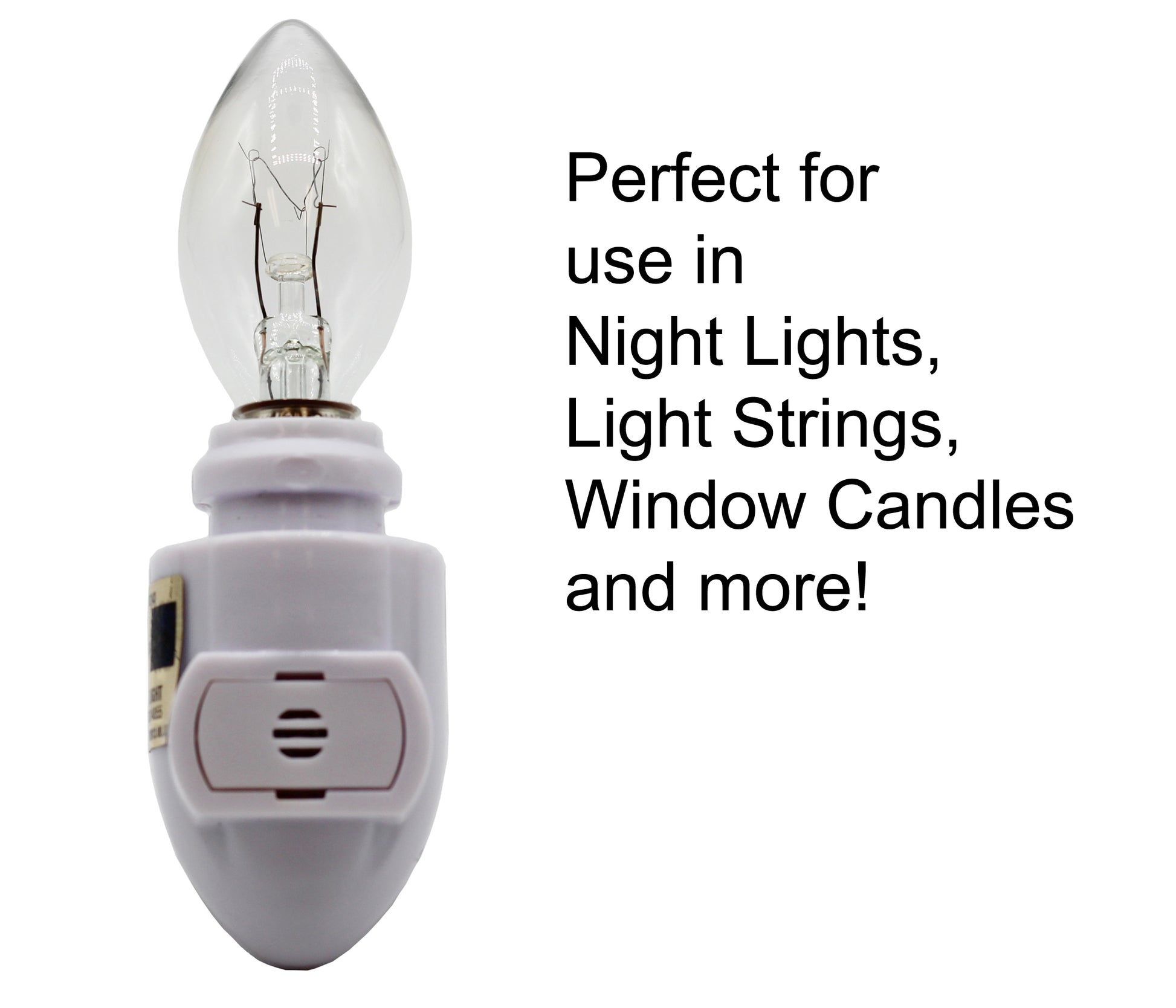 3228x25 (25 pack) - 7C7/CL, 7 Watt, C7 Night Light, Longer Life 130 Volt, - view 6
