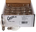 Night Light Bulbs, C7, Clear, Steady Burning, 4 Watt, Candelabra Base E12 (Chandelier Size Base)