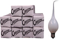 Case Pack of 100 - Silicone Dipped Electric Candle Lamp Chandelier Light Bulbs, Individually Boxed, 7 Watt