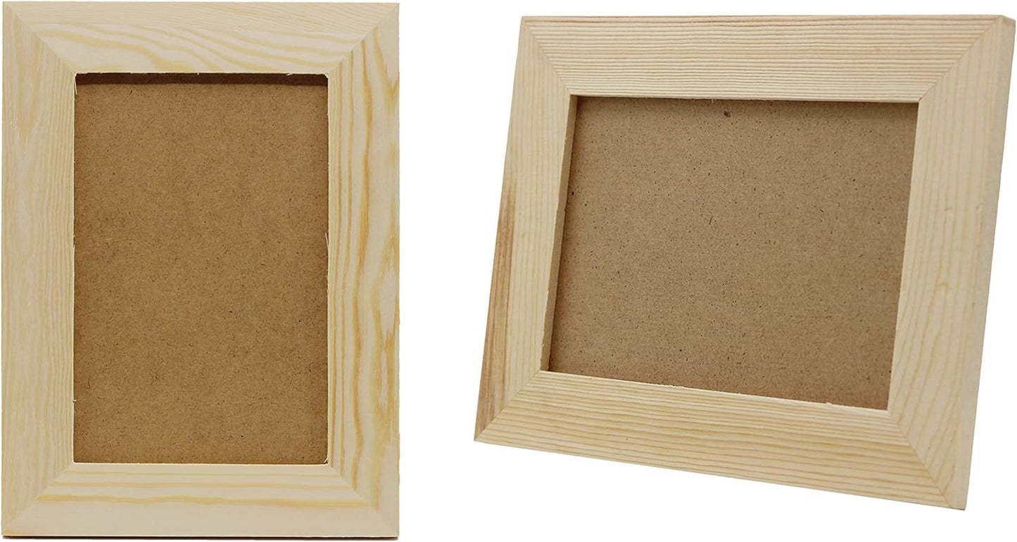 Unfinished Wood Picture Frames 6x8, Pack of 6 – DIY Paint & Craft