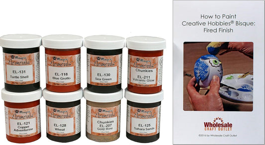 Creative Hobbies Featuring Mayco Elements Ceramic Glaze Kit - 8 Colors