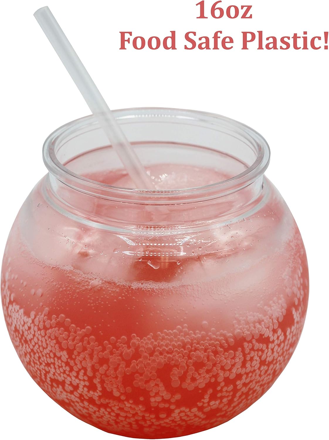 12 Pack - 4 Inch (100mm) Ivy Bowls Clear Plastic Shatterproof - 16 Ounce -Great For Fishbowl, Carnival Games, Candy, Party Favors, Table Centerpieces, Vase, Drinks