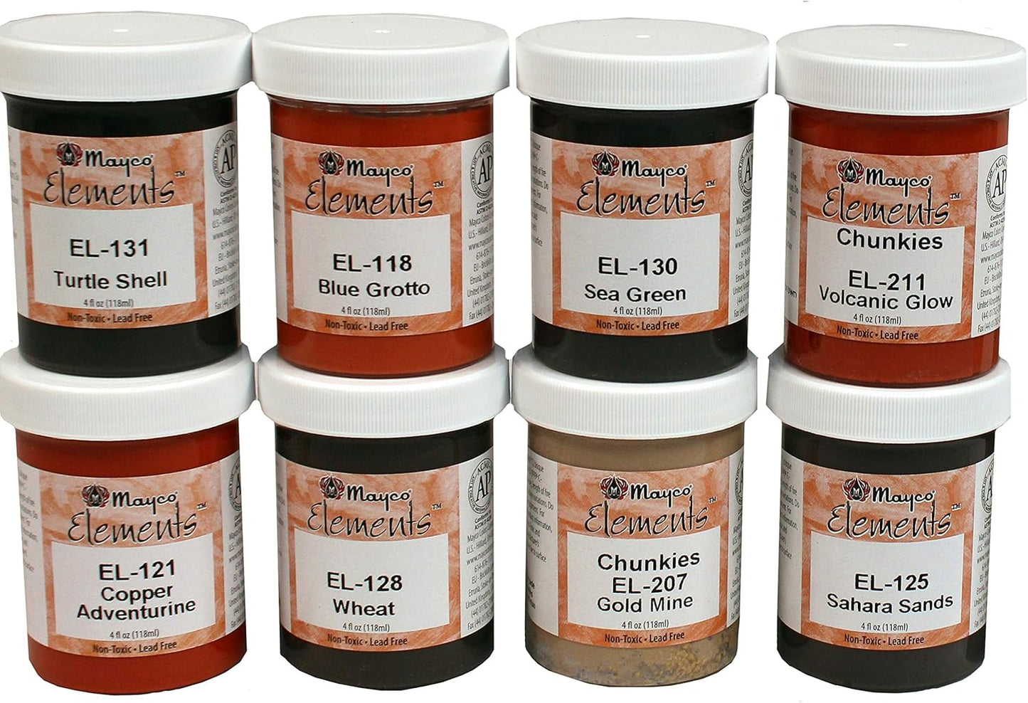 Creative Hobbies Featuring Mayco Elements Ceramic Glaze Kit - 8 Colors
