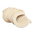 3.5 Inch Unfinished Craft Wooden Horseshoe Shapes, Pack of 24, Ready to Paint or Decorate