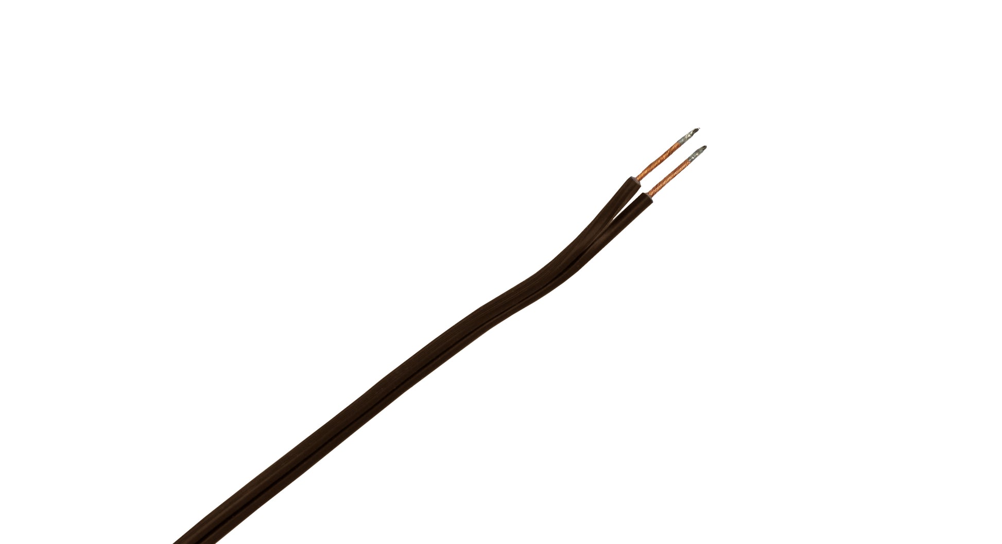 Lamp Cord With Polarized End Plug, Stripped Tips Ready For Wiring -8 Foot Brown - detail