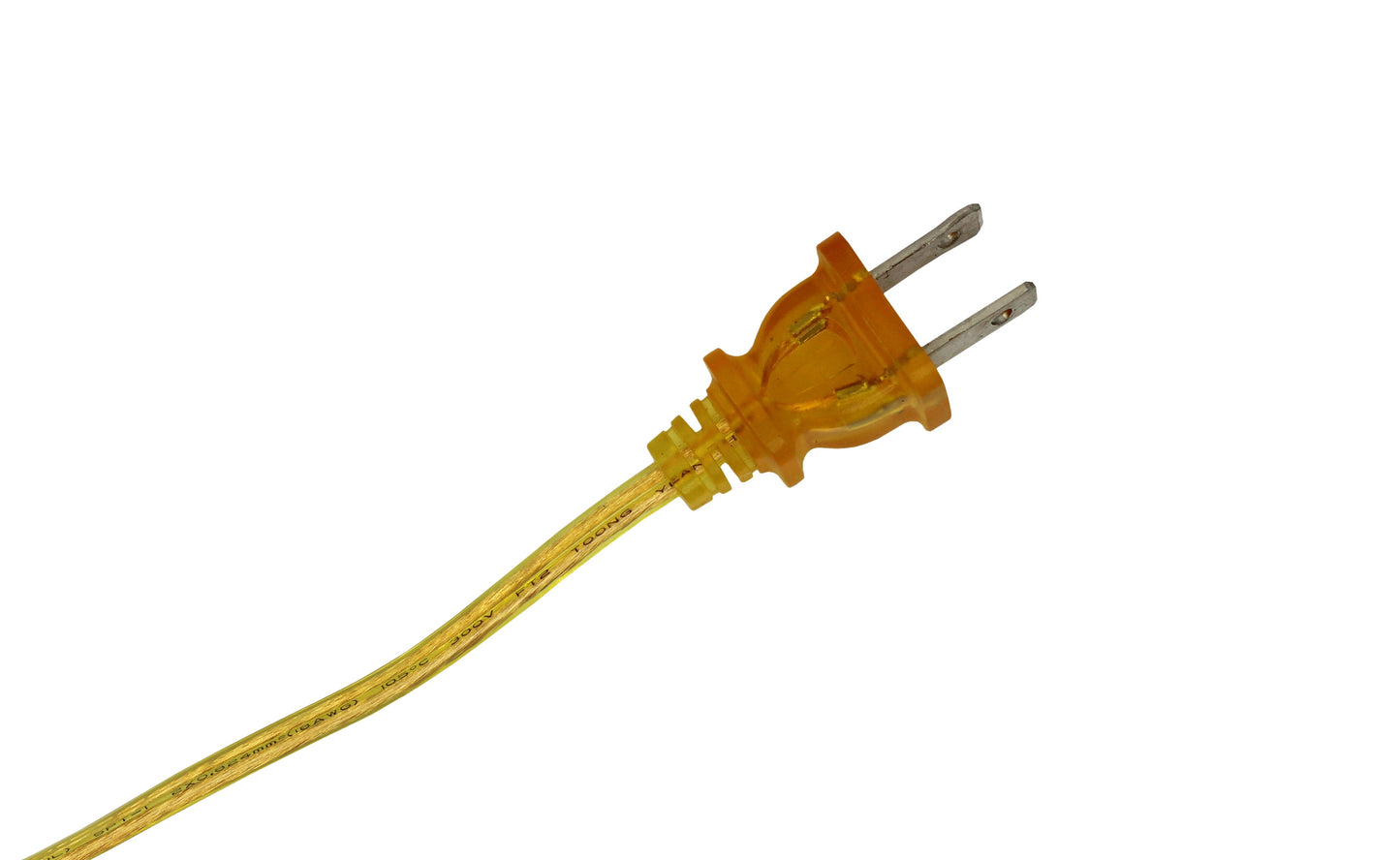 Lamp Cord With Polarized End Plug, Stripped Tips Ready For Wiring -8 Foot - detail