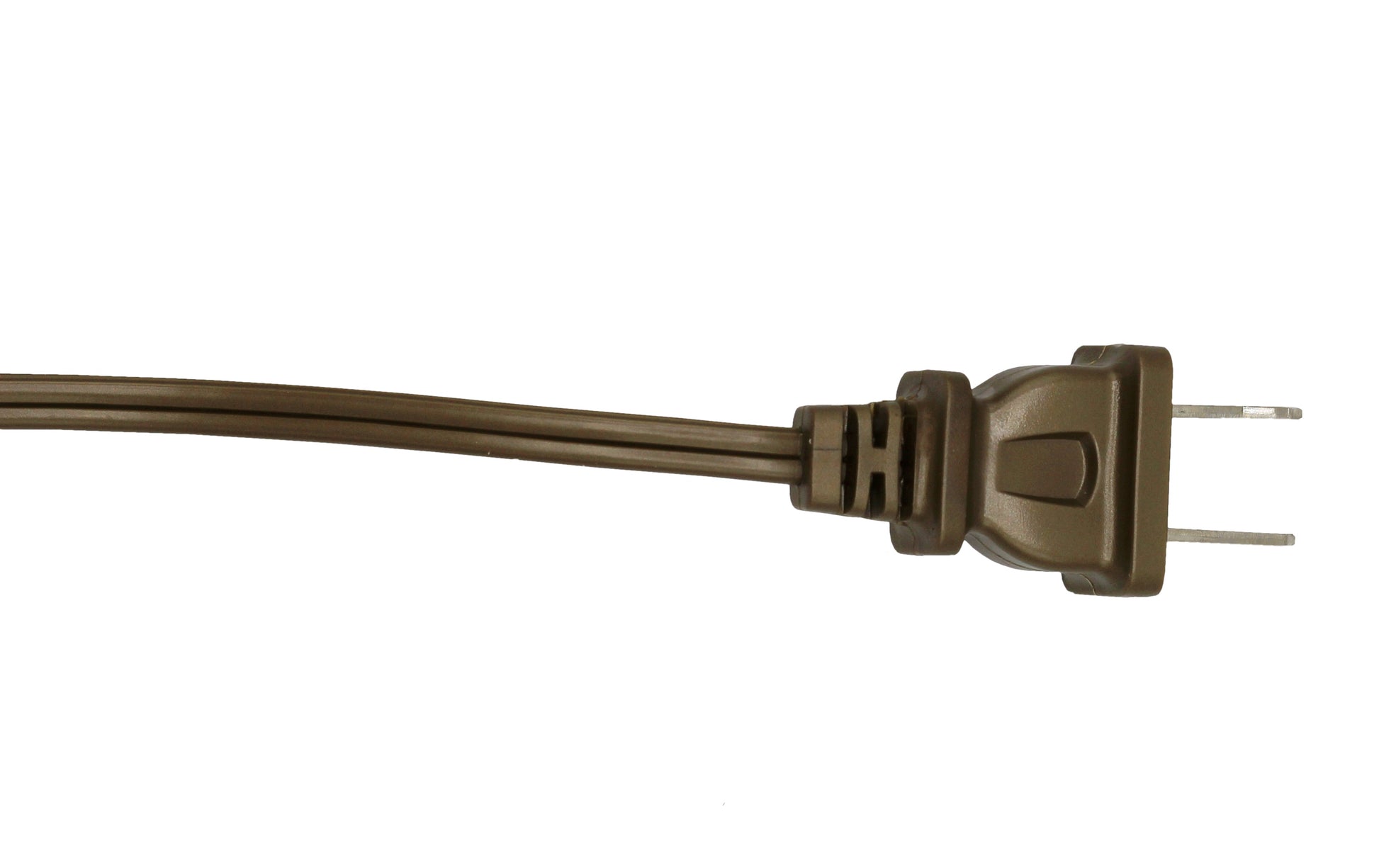 Lamp Cord With Polarized End Plug, Stripped Tips Ready For Wiring -8 Foot - side view
