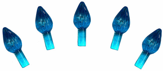 Creative Hobbies Blue Medium Twist Ceramic Christmas Tree Lights – 144 Pack