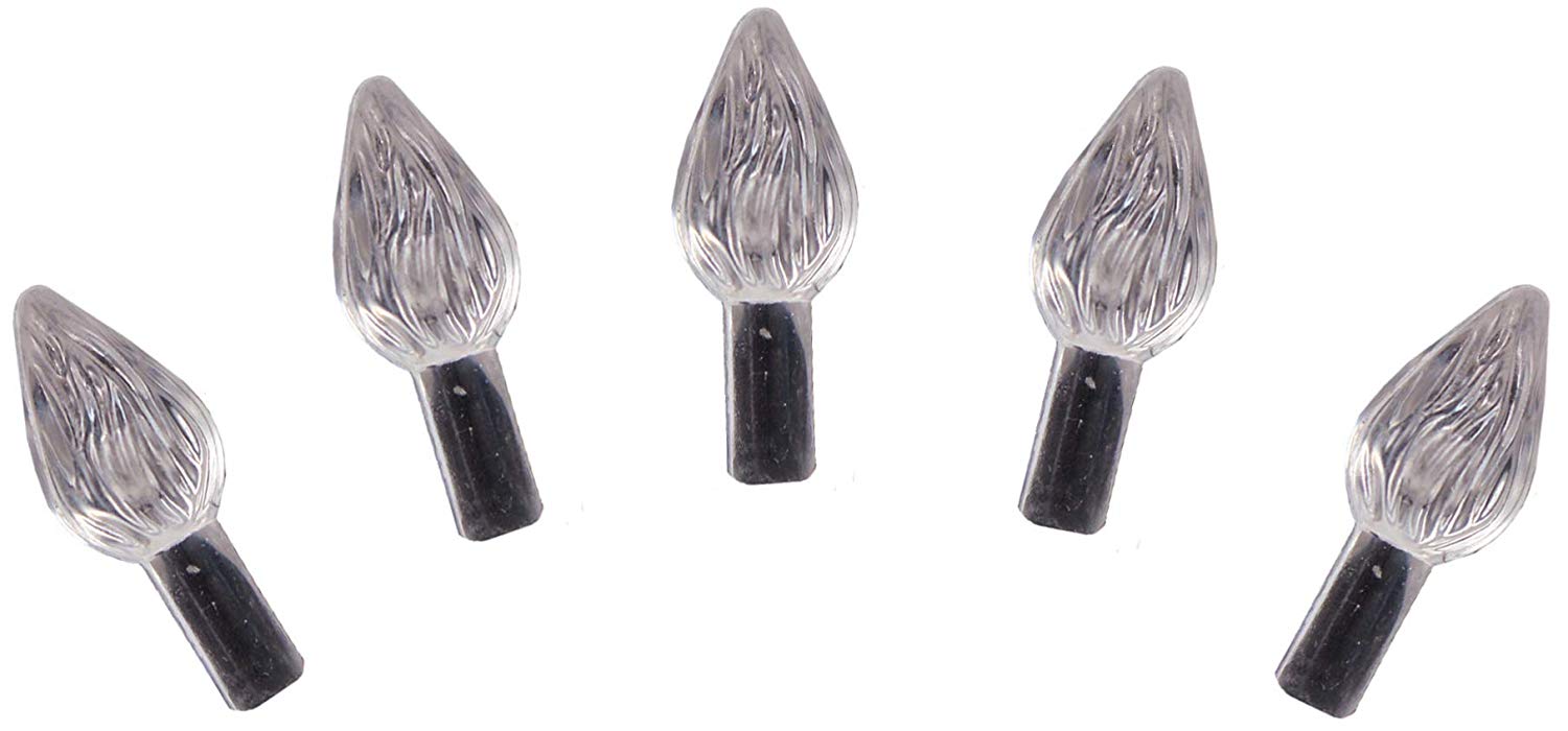 Creative Hobbies® Plastic Lites for Ceramic Christmas Trees, Medium Twist Light - porcelain