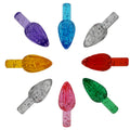 Multicolor Glitter Medium Twist Replacement Lights for Ceramic Christmas Trees - 144 Pack