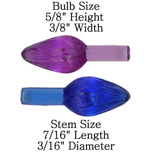Ceramic Christmas Tree Replacement Lights, Medium Twist Light Ornaments, Multi - detail
