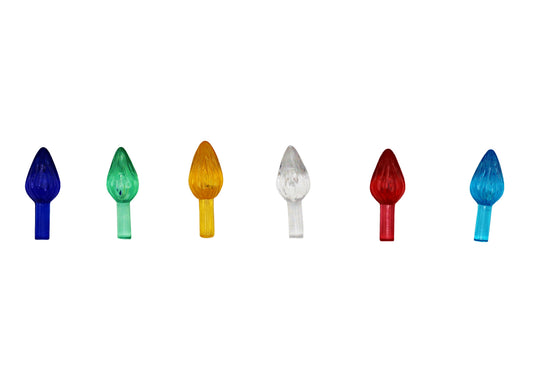 Creative Hobbies® Plastic Lites for Ceramic Christmas Trees, Small Twist Light - porcelain