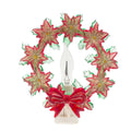 Flickering Flame Holiday Wreath Night Light - Includes Rotational Socket with On/Off Switch
