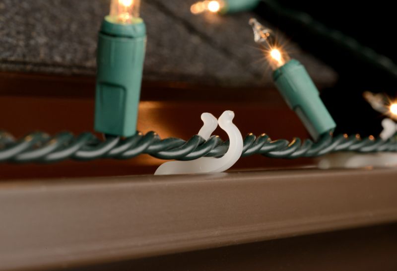 Projectpak Mighty Light Clip Hangers for Christmas Holiday Light Strings, Hook - detail