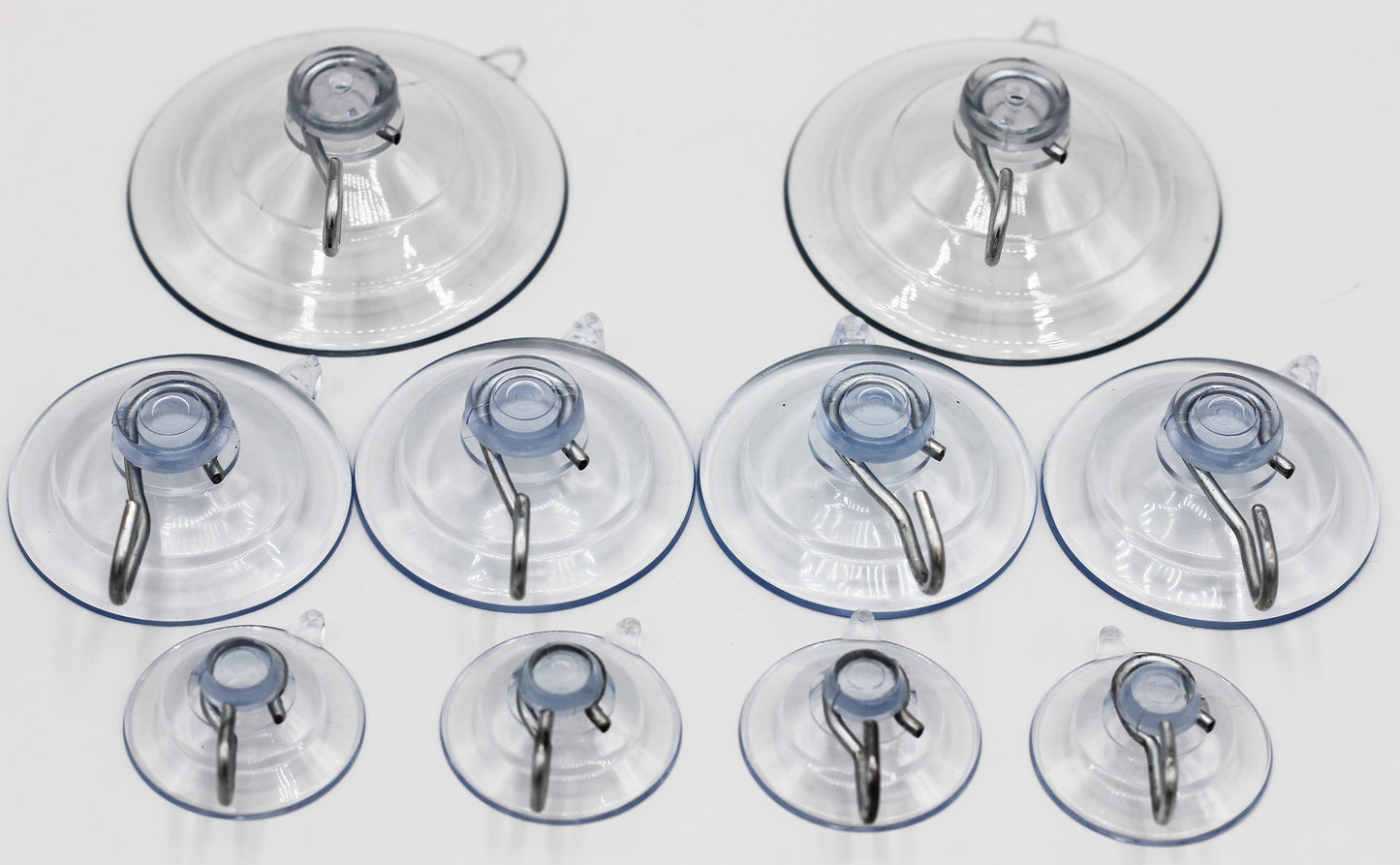 Suction Cup Hooks Combo Pack, 10 Pack, Powerful Window Hanging Suction Cups for - close-up