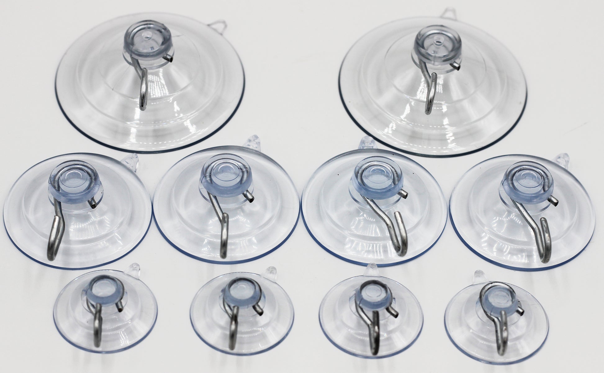 Suction Cup Hooks Combo Pack, 10 Pack, Powerful Window Hanging Suction Cups for - close-up