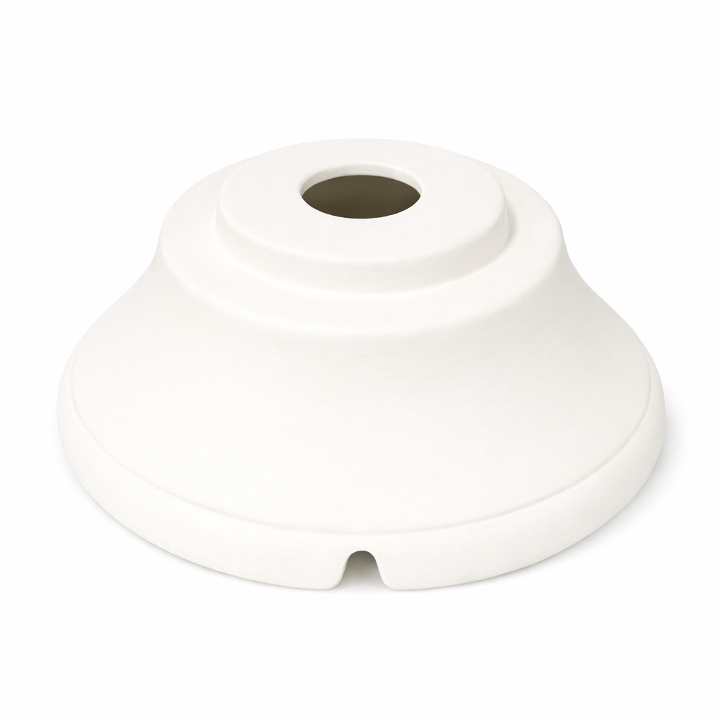 Replacement Base for Large 15.5" Ceramic Christmas Tree, Ready to Paint Bisque - for craft